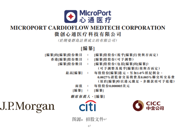 港股交易下载艾德一站通：微创心通通过聆讯，摩根大通、花旗、中金公司为其联席保荐人