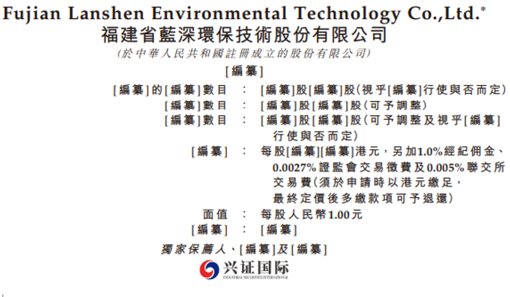 艾德一站通:又一碳中和概念股上线,福建蓝深环保递表港交所