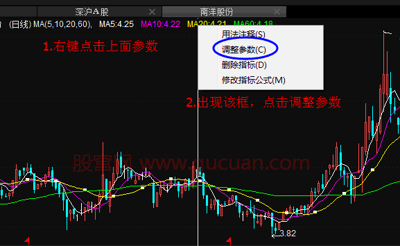 均线参数如何修改